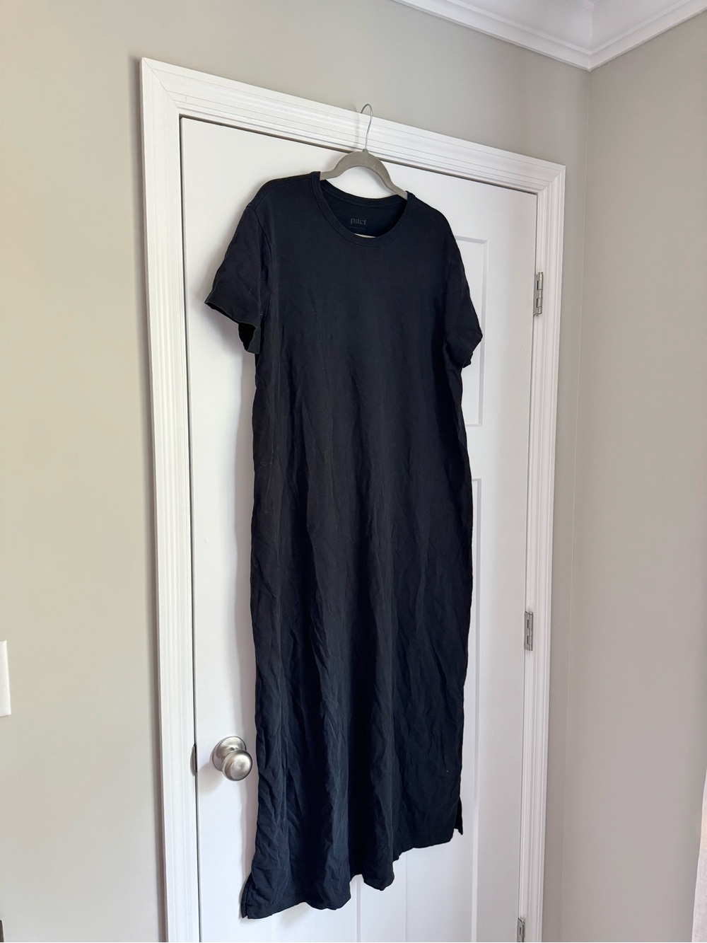 Pact Soft-Slub Essential Easy Tee Maxi Dress - Picture 4 of 8